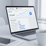 Local SEO performance analytics dashboard showing search trends and customer discovery sources for small businesses.