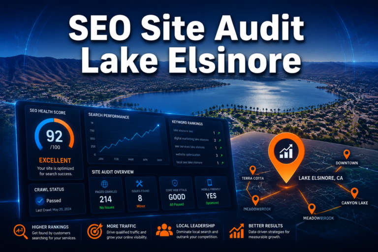 SEO site audit Lake Elsinore