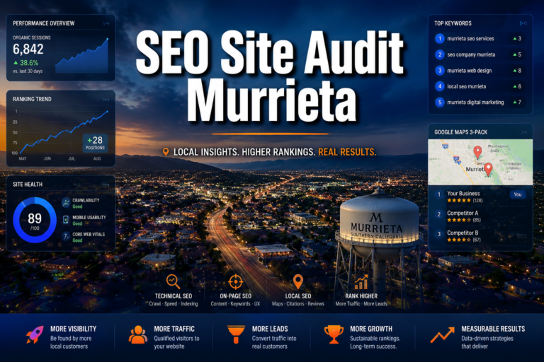 SEO site audit Murrieta