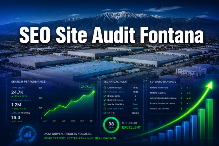 SEO site audit Fontana
